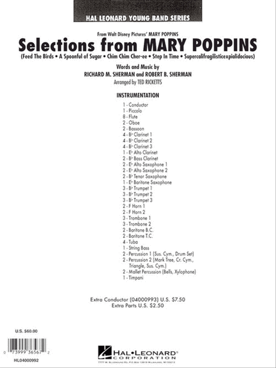 Selections from Mary Poppins Concert Band scores gallery preview page 10