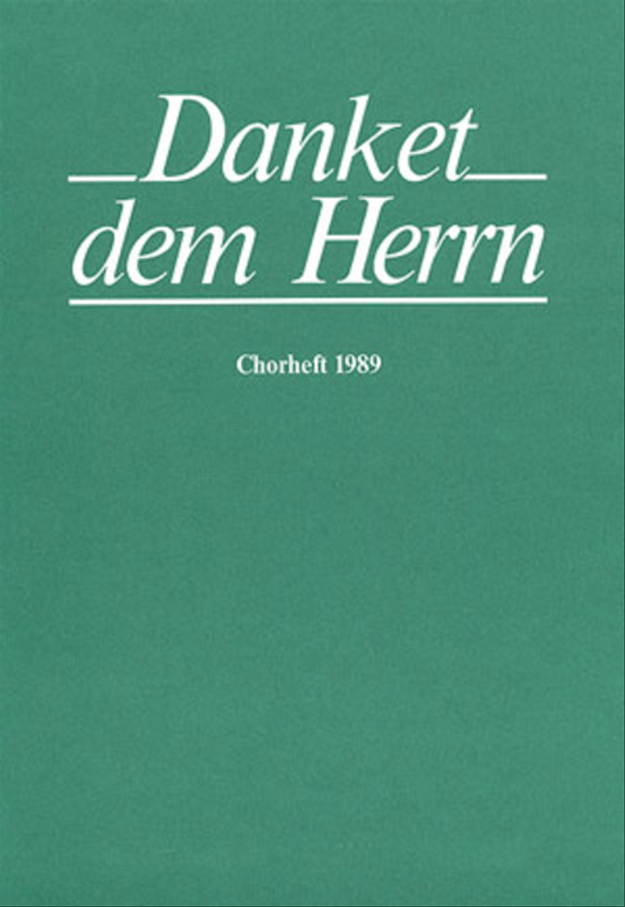 Danket dem Herrn. Chorbuch 1989