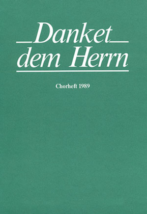 Book cover for Danket dem Herrn. Chorbuch 1989