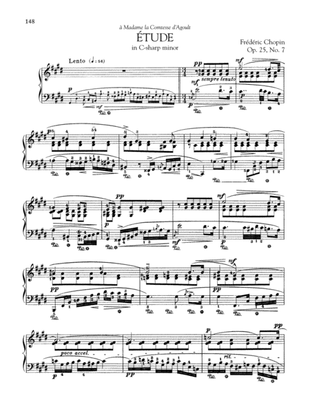Etude in C-sharp minor, Op. 25, No. 7