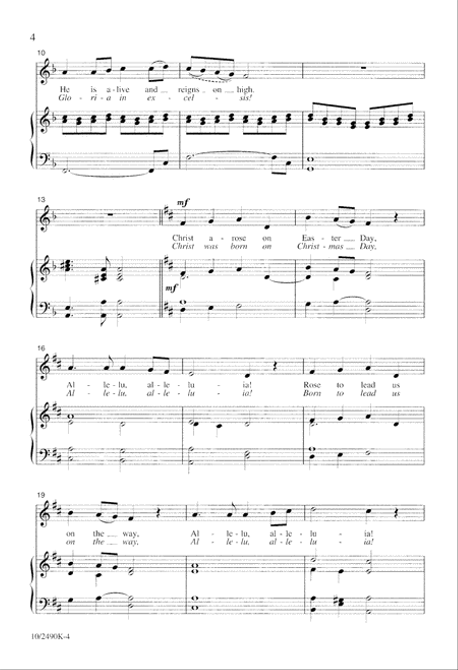 Christ Arose Easter Day 2-Part scores gallery preview page 4