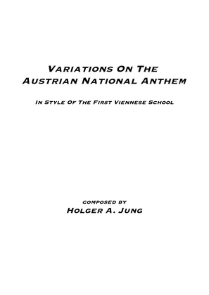 Variations On The Austrian National Anthem