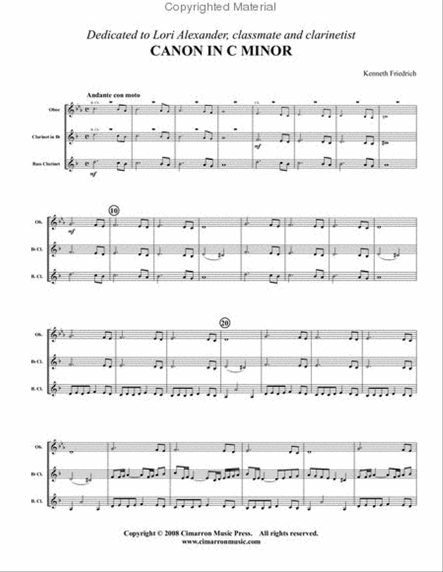 Canon Woodwind Trio scores gallery preview page 2