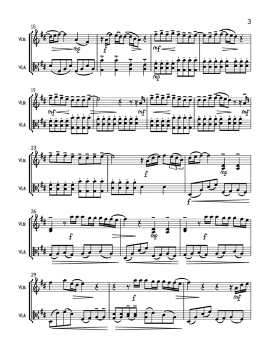 Thinking Out Loud String Duet scores gallery preview page 3