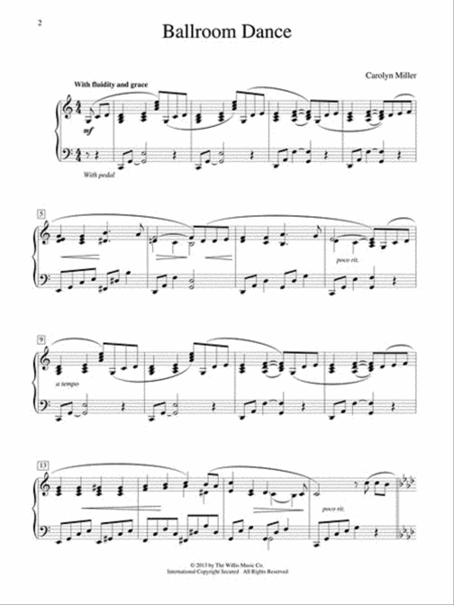 Ballroom Dance Ballroom Dance Piano scores gallery preview page 2