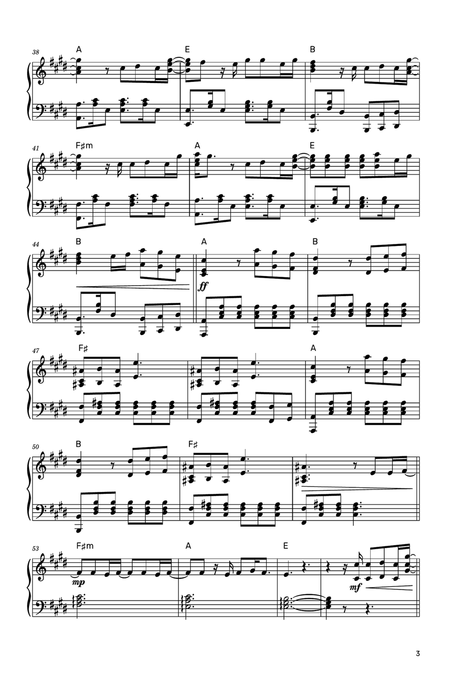 Those Eyes Piano Solo scores gallery preview page 3