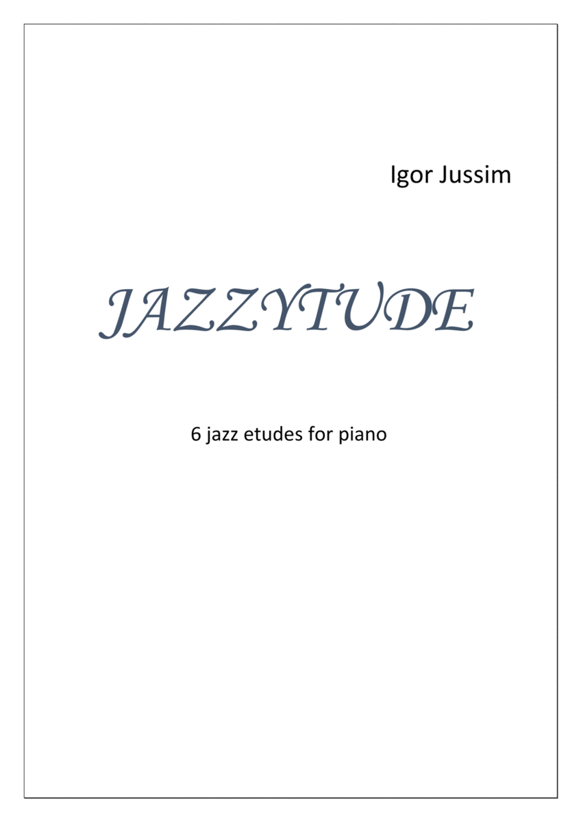 Jazzytude. 6 jazz etude for piano image number null