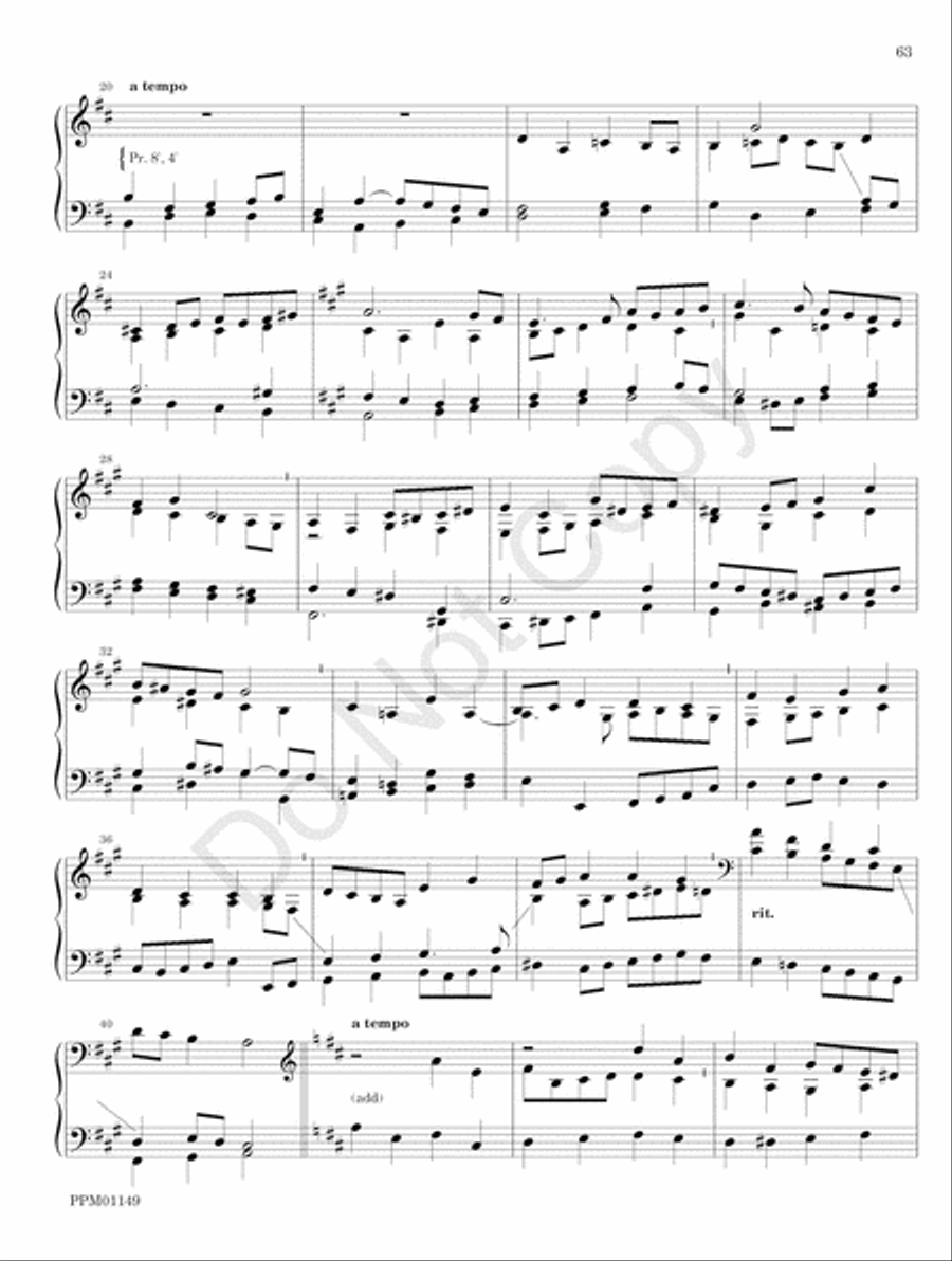 Organ Works for the Church Year Organ scores gallery preview page 69