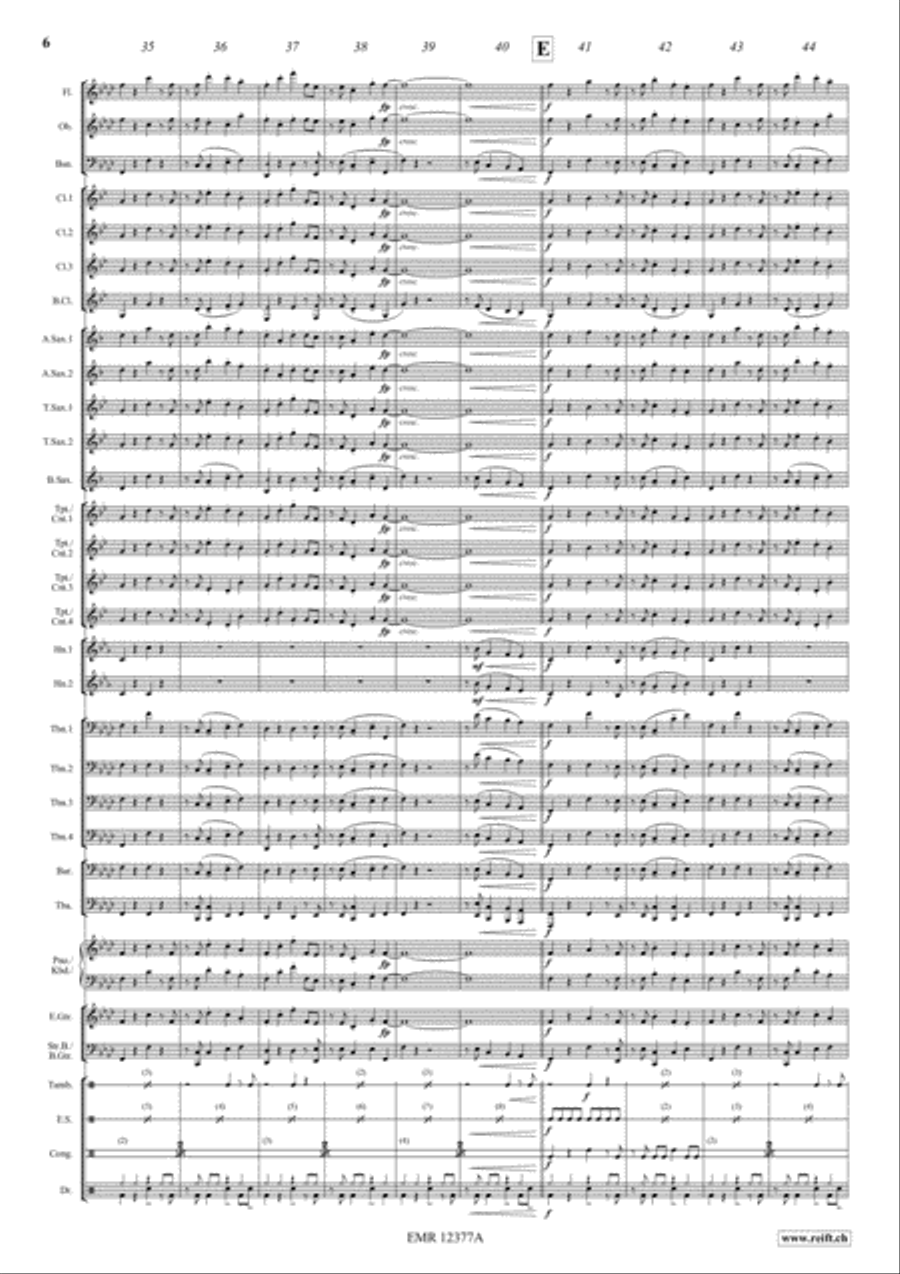 Beverly Hills Cop Concert Band scores gallery preview page 6