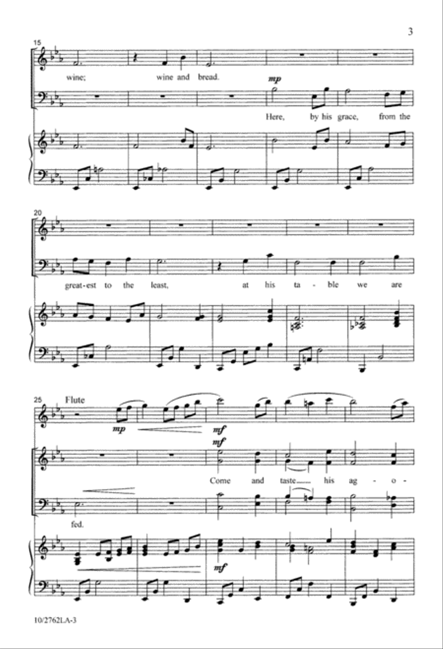 Feast of Heaven 4-Part scores gallery preview page 3