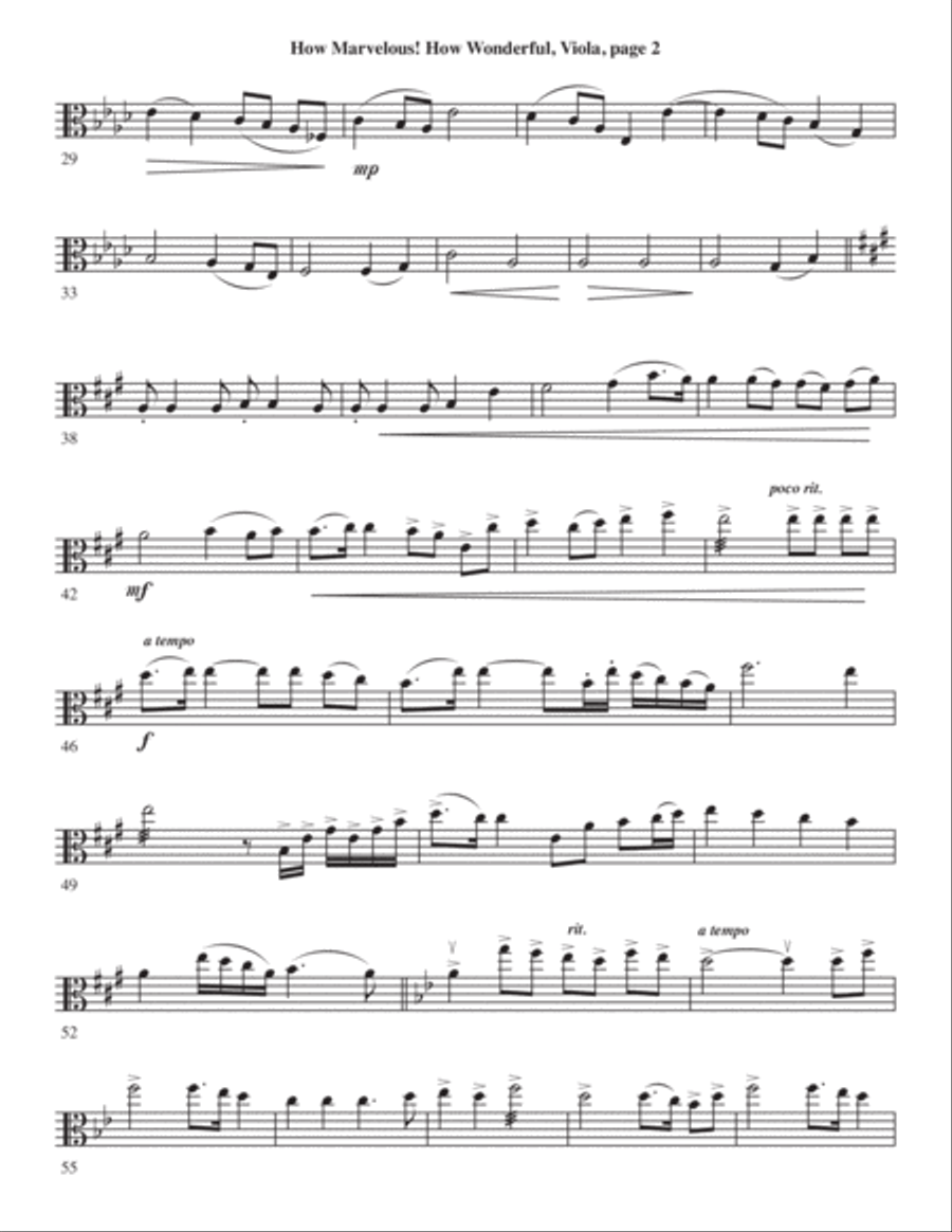 How Marvelous! How Wonderful! 4-Part scores gallery preview page 62