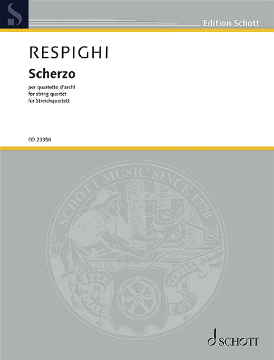 Scherzo in E Minor (P191) String Quartet scores gallery preview page 1