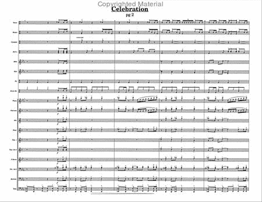 Celebration Celebration Percussion Ensemble scores gallery preview page 4
