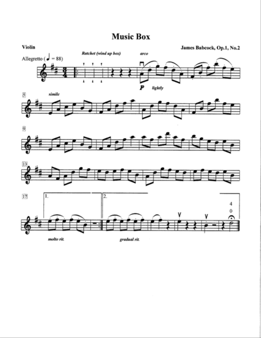 FROM CHILDHOOD four pieces for violin Violin Solo scores gallery preview page 6