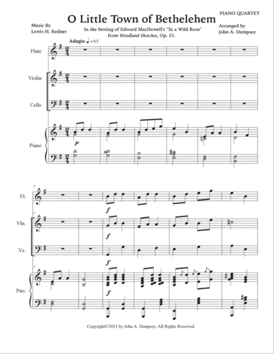 Flute violin cello deals piano
