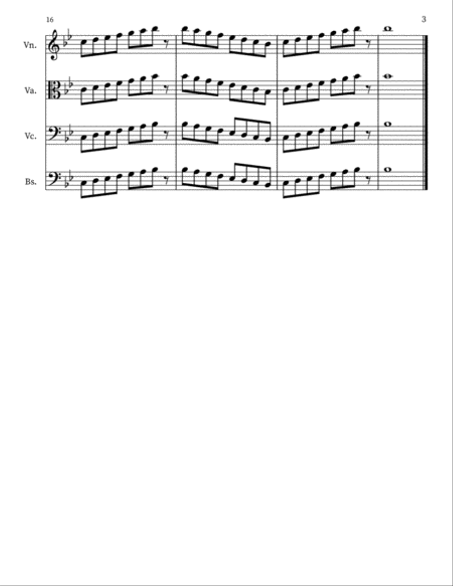 String Warm Up No 2 String Orchestra scores gallery preview page 3