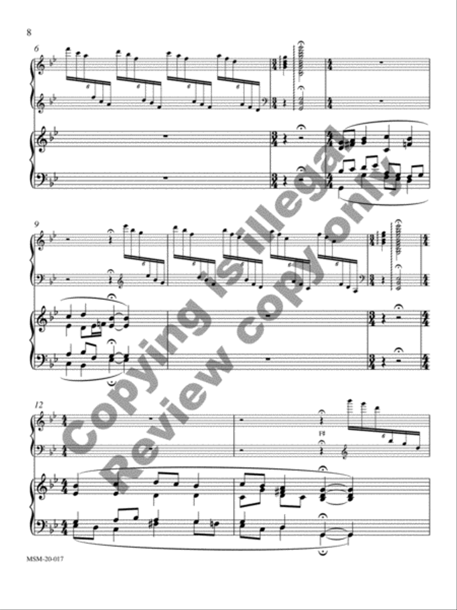 Three Advent Pieces for Harp and Organ Harp scores gallery preview page 7