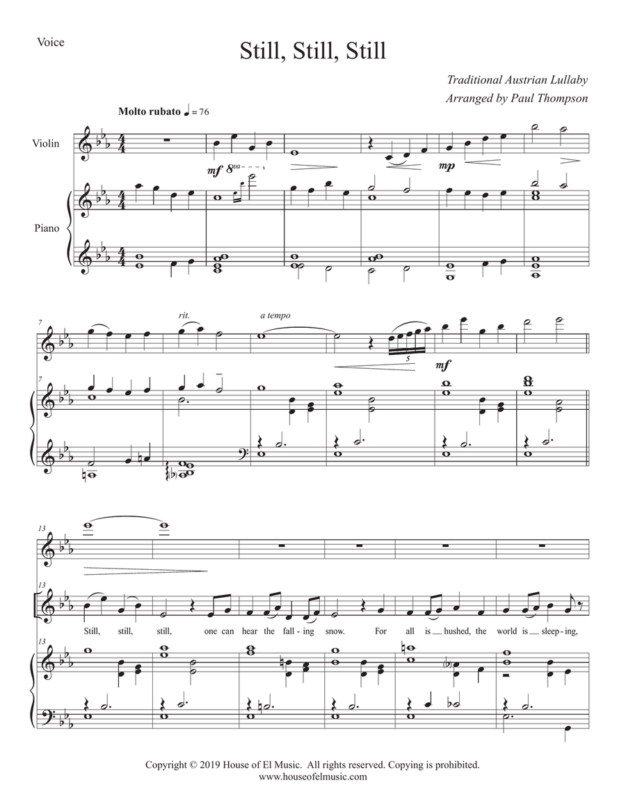 Still, Still, Still Voice scores gallery preview page 3