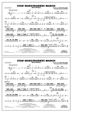Star Wars/Raiders March - Snare Drum