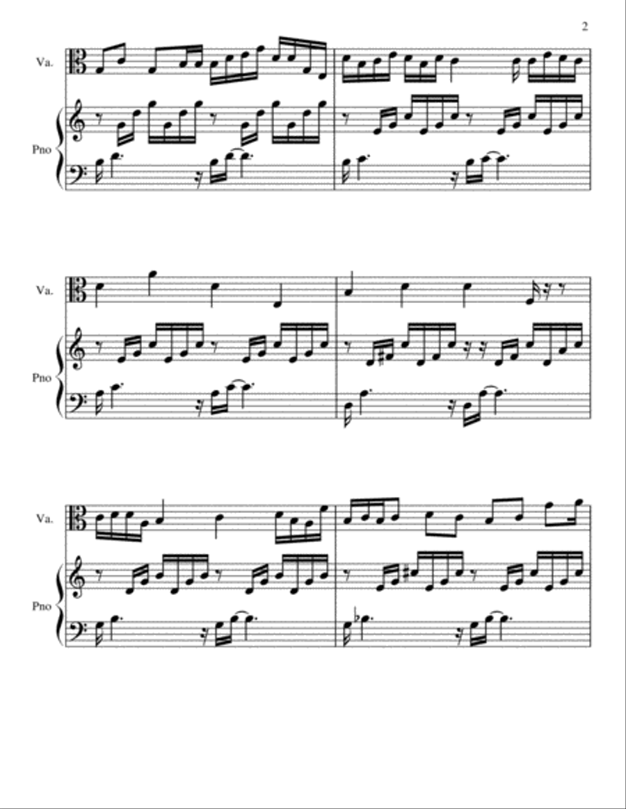 Prelude in C String Duet scores gallery preview page 2