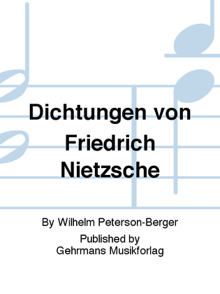 Book cover for Dichtungen von Friedrich Nietzsche