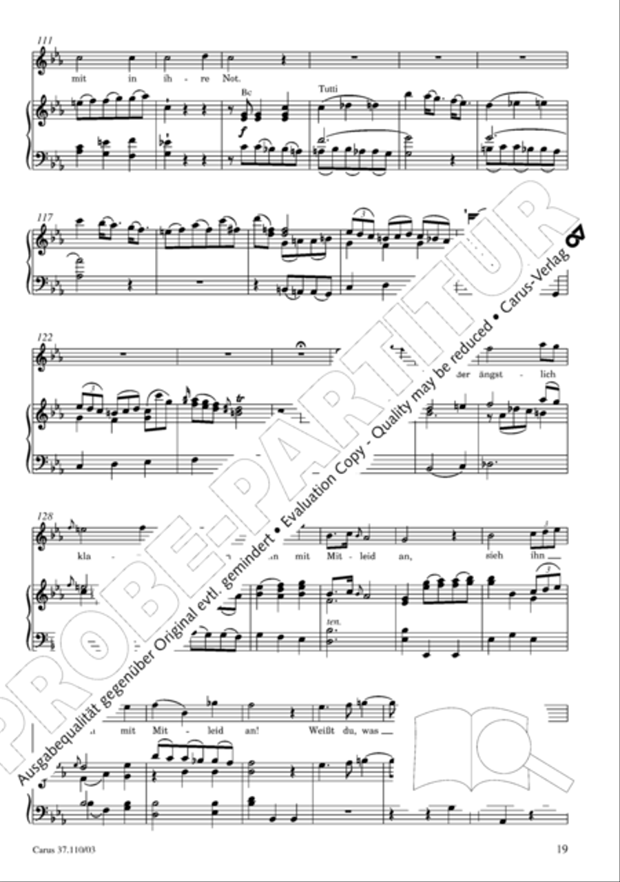 Markuspassion. Werkausgabe Reihe 1, Bd. 7 (Homilius) 4-Part scores gallery preview page 26