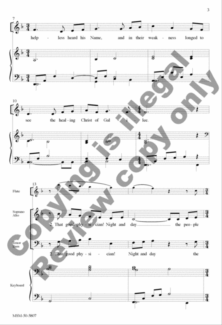 When to Our World the Savior Came 4-Part scores gallery preview page 13