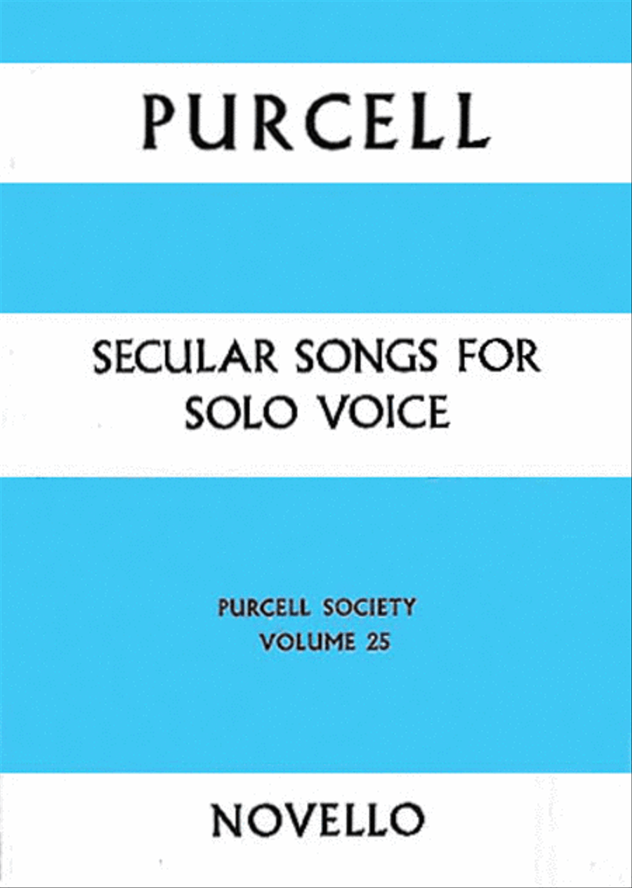 Secular Songs For Solo Voice