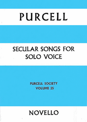 Book cover for Secular Songs For Solo Voice