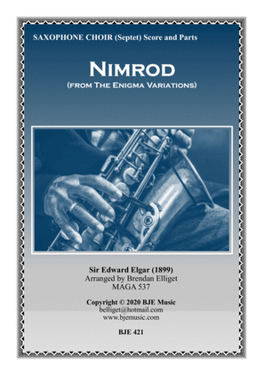 Book cover for Nimrod (from The Enigma Variations) - Saxophone Septet