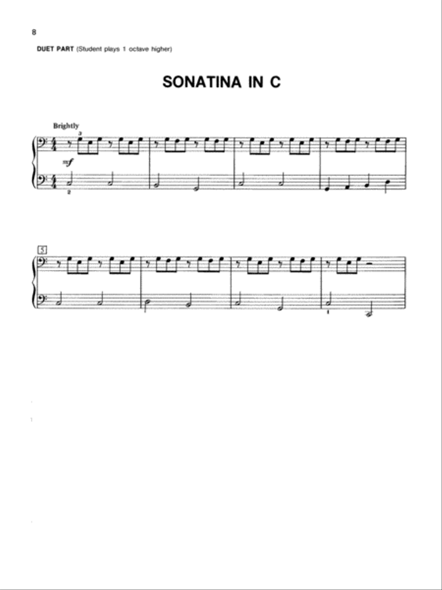 Alfred's Basic Piano Chord Approach Duet Book, Book 1 Piano Method scores gallery preview page 2