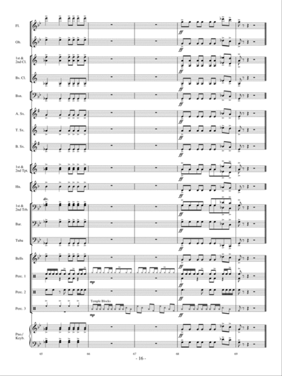 Ghost In The Attic Concert Band scores gallery preview page 15