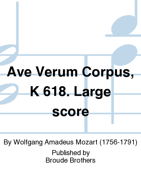Ave Verum Corpus score
