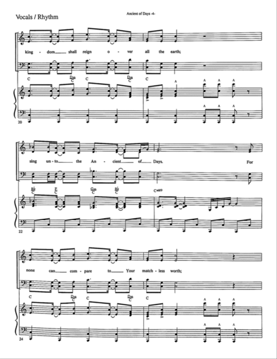 Ancient Of Days 4-Part scores gallery preview page 5