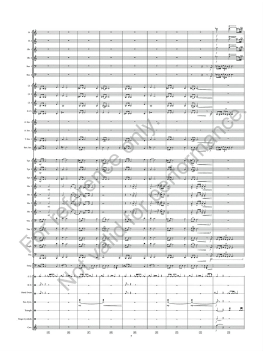 Flight Of Falcons Concert Band scores gallery preview page 9