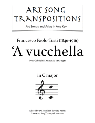 TOSTI: 'A vucchella (transposed to C major)
