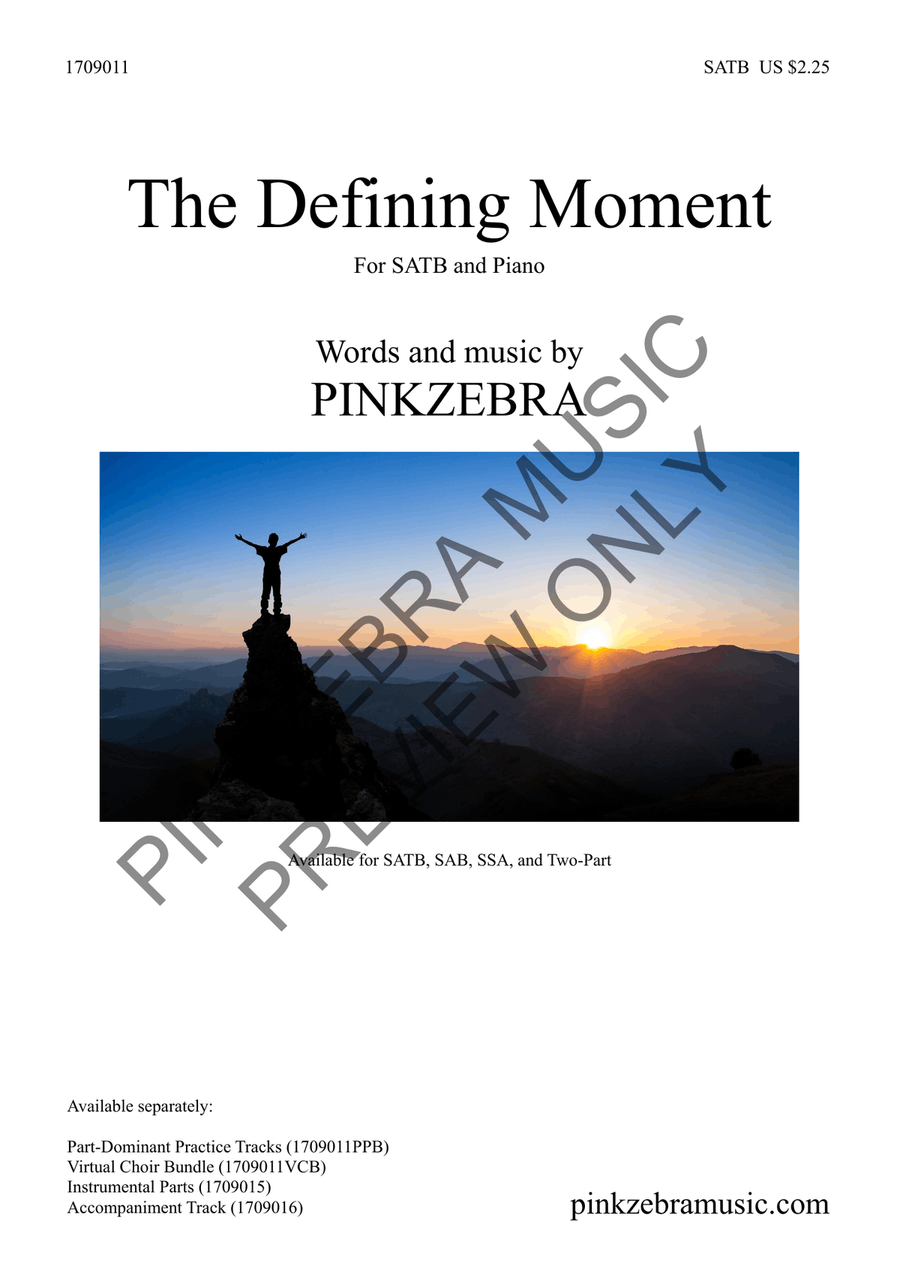 The Defining Moment (SATB) 4-Part scores gallery preview page 2