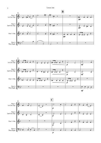 Locus iste (Bruckner) - Brass Quartet image number null