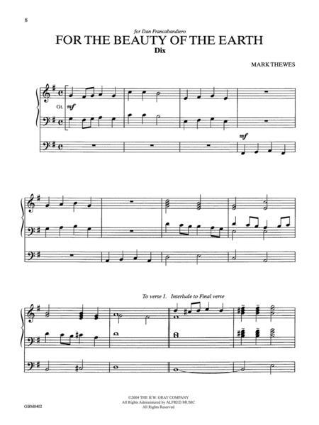 Hymn Introductions on Twelve Familiar Hymn Tunes