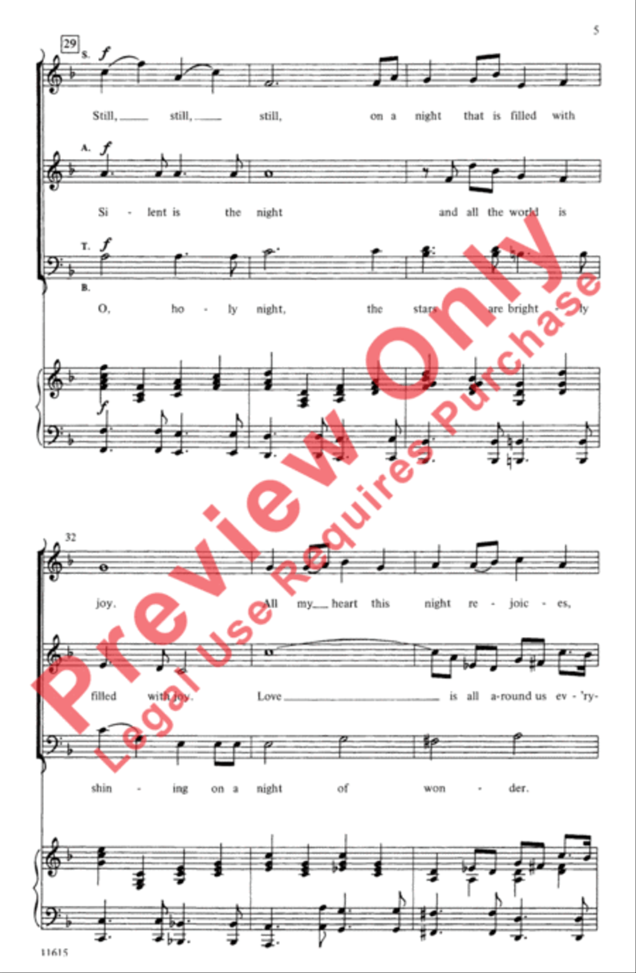 Still a Bach Christmas 4-Part scores gallery preview page 5