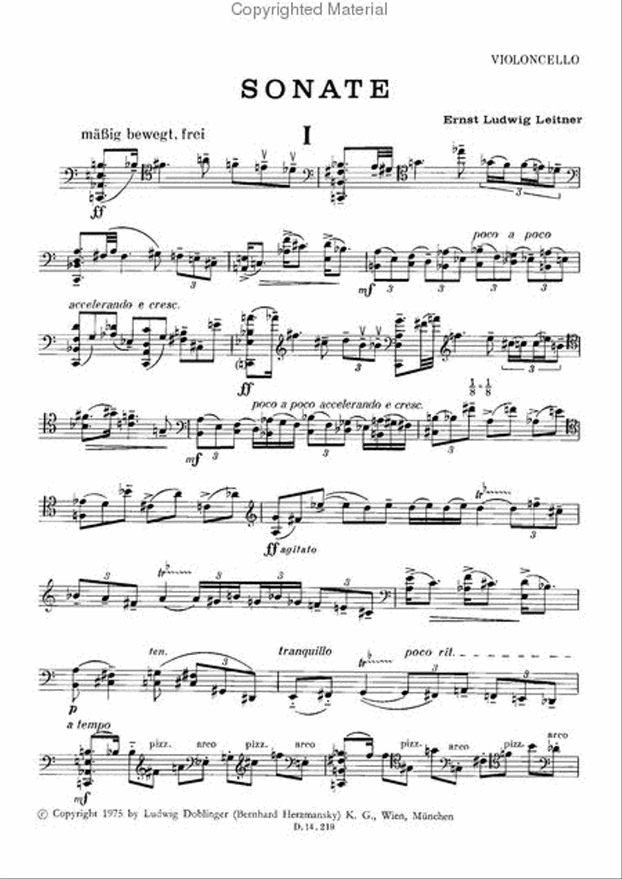 Sonate Cello scores gallery preview page 2