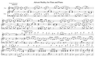 Book cover for Advent Hymn Medley for Flute and Piano