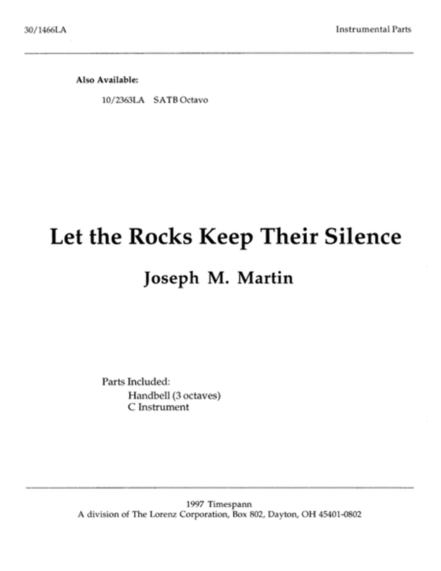 Let the Rocks Keep Their Silence - Inst Parts