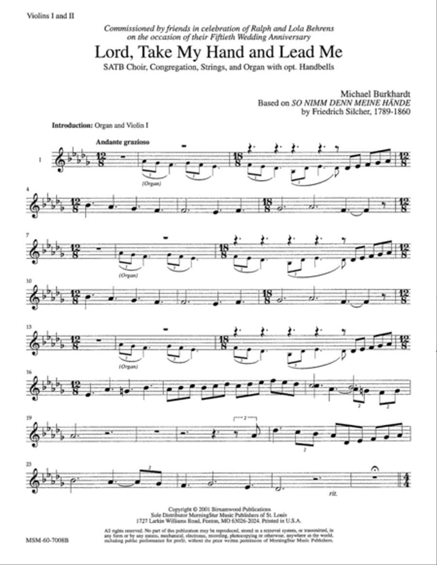 Lord, Take My Hand and Lead Me Choir scores gallery preview page 3