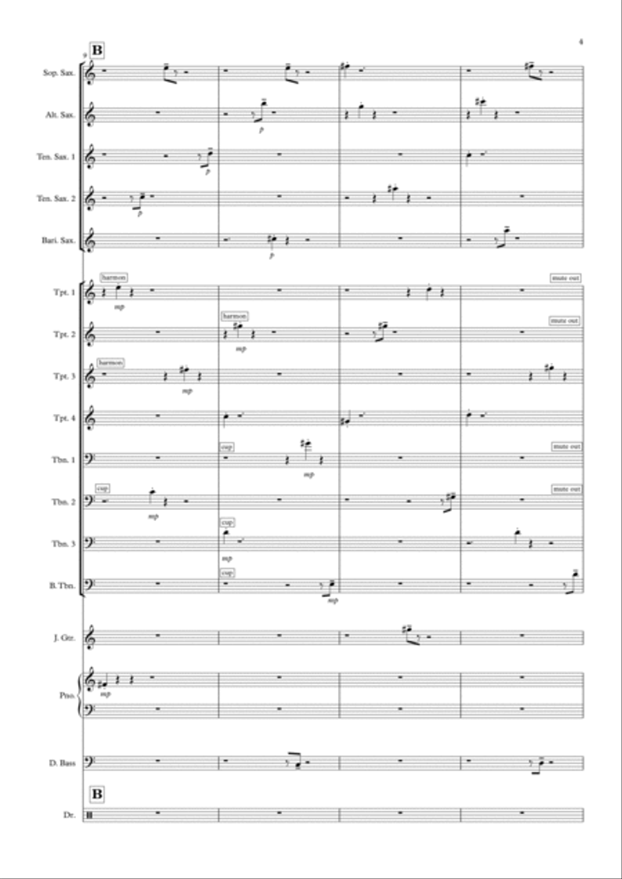 Birds from Another Planet Jazz Ensemble scores gallery preview page 5