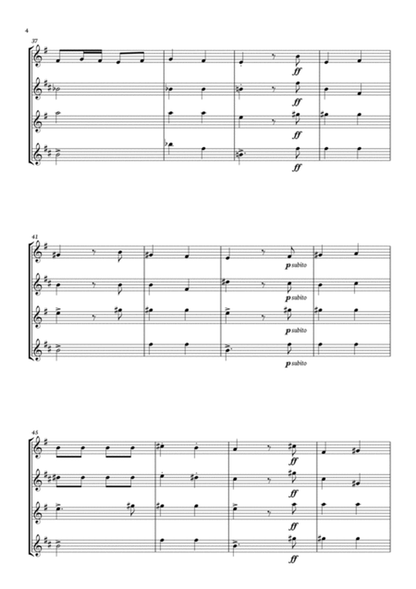 Habanera - Carmen - Georges Bizet, for Saxofone Quartet in a easy version. Score and Parts included. image number null