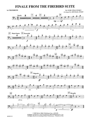 Finale from The Firebird Suite: 1st Trombone