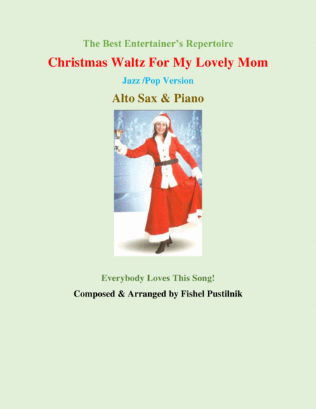 "Christmas Waltz For My Lovely Mom" for Alto Sax and Piano image number null