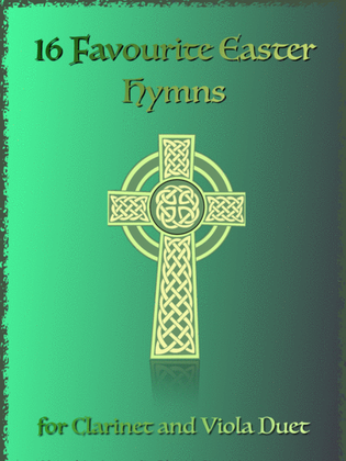 Book cover for 16 Favourite Easter Hymns for Clarinet and Viola Duet