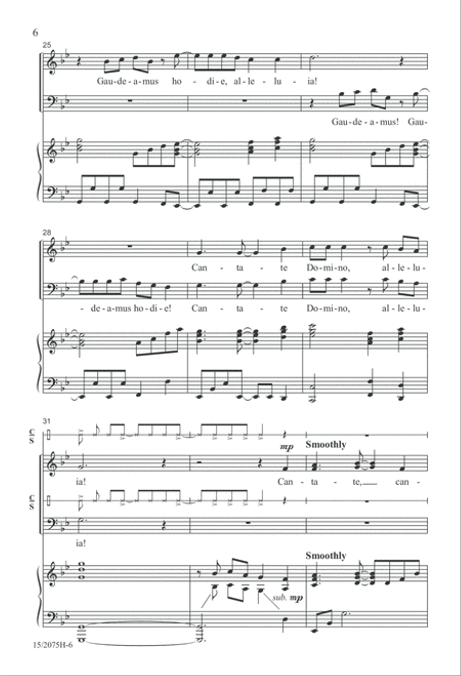 Gaudeamus! 4-Part scores gallery preview page 6